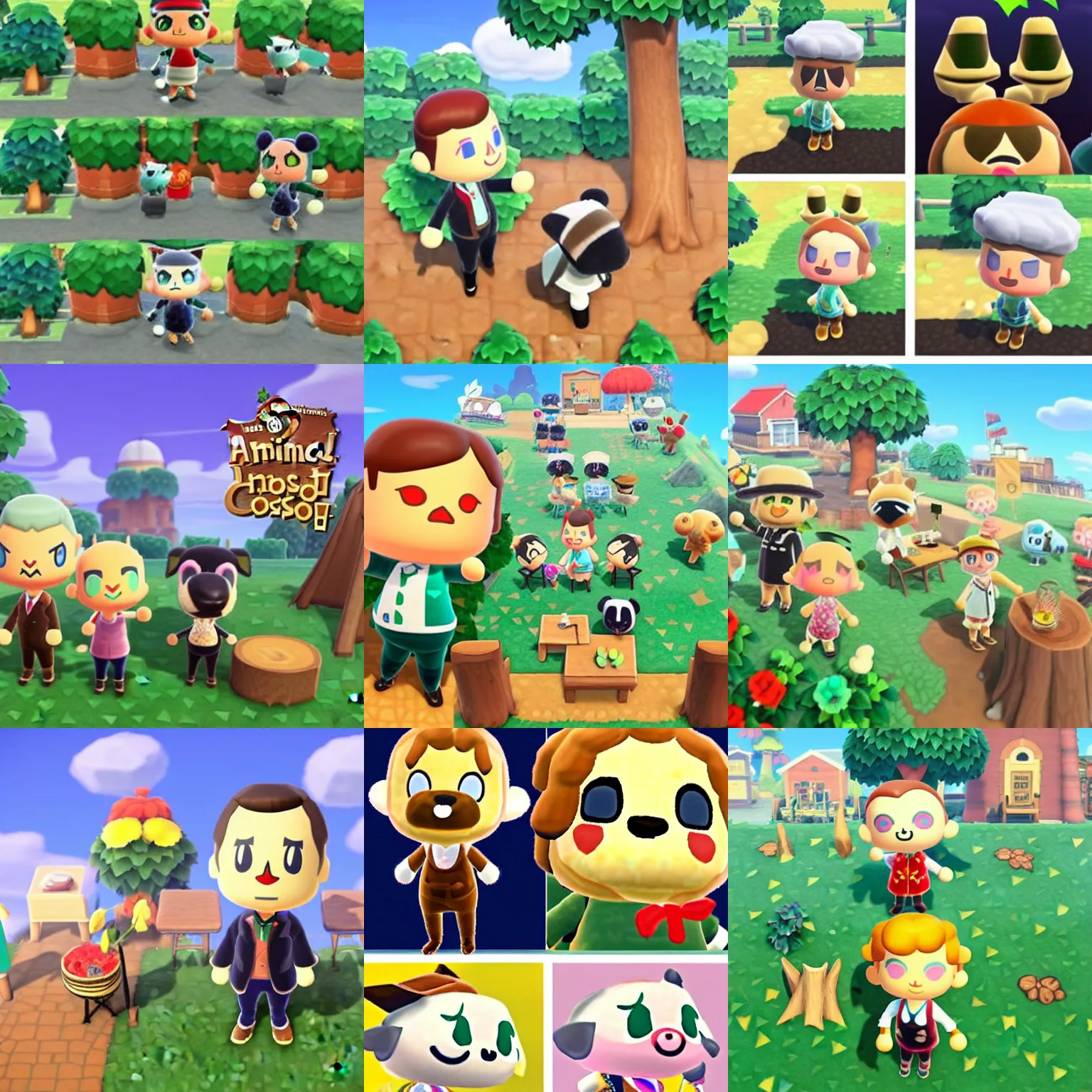Prompt: Tom Hiddleston as a character in animal crossing