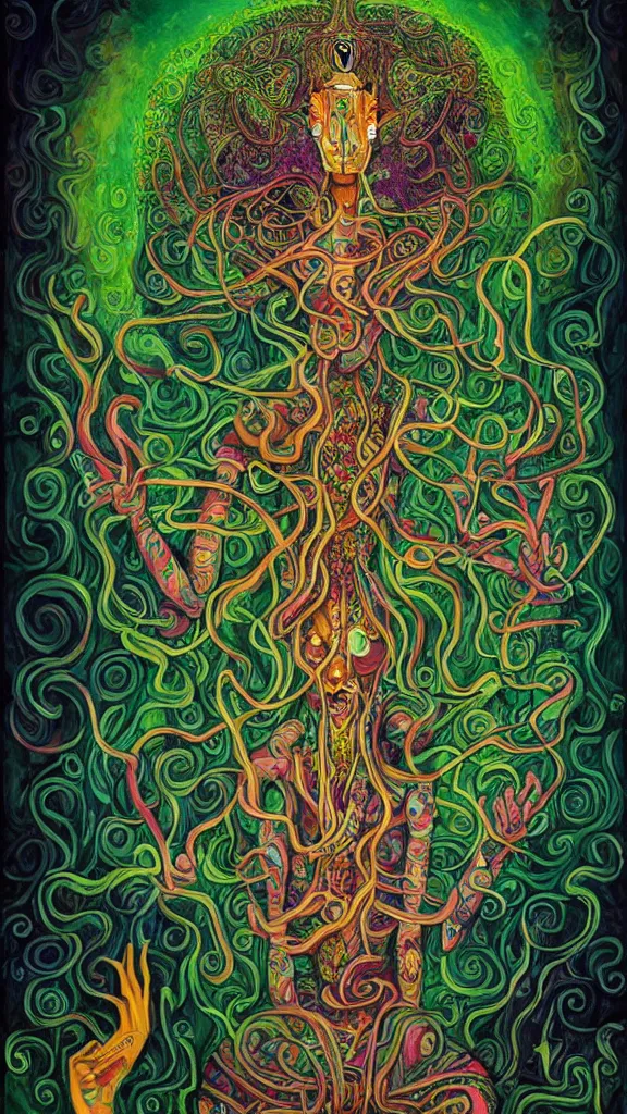 Image similar to the ayahuasca spirit, by rik oostenbroek