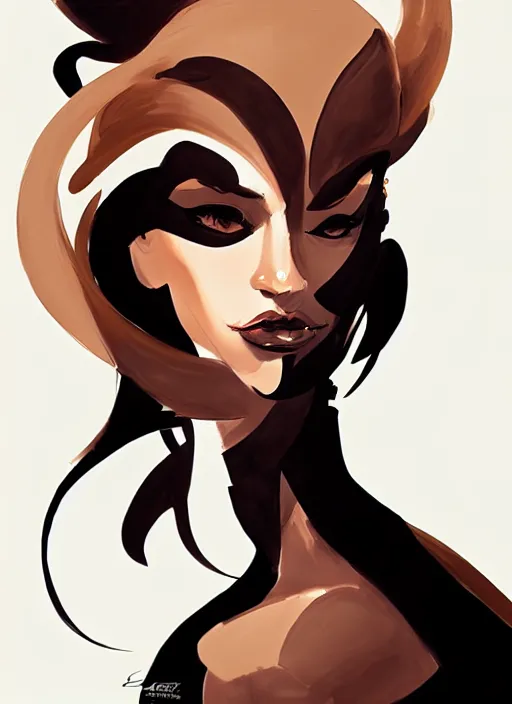 Image similar to a portrait of a lady by greg tocchini