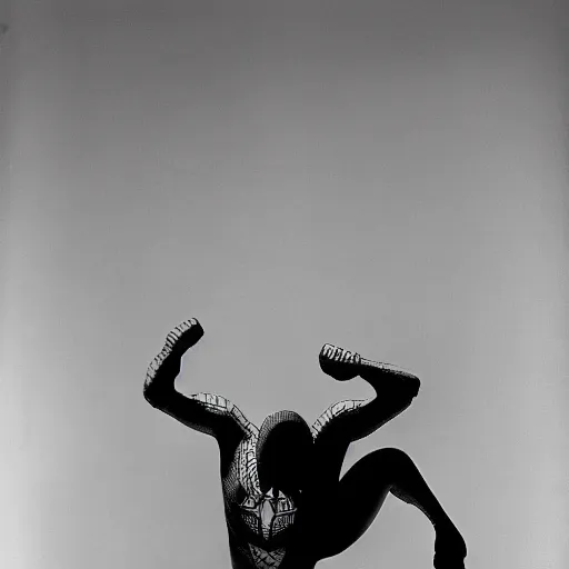 Image similar to spiderman by yousuf karsh