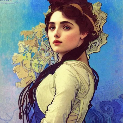 Prompt: ana de armas profile picture by alphonse mucha, asymmetrical, positive vibes, Organic Painting , digital art, trending on artstation, Matte Painting, art nouveau, realism, by alphonse mucha:4