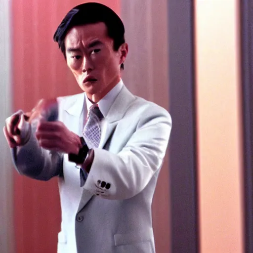 Image similar to a film still of kosaku kawajiri in American Psycho(2000)