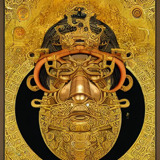 Image similar to yurunu, he rules over wisdom and knowledge. his symbol is a scroll. highly detailed and intricate 8 k concept fantasy art illustration