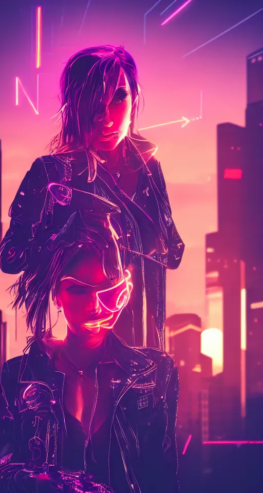 Cyberpunk Girl In Neon Mode, cyberpunk, scifi, artist, artwork, digital-art,  HD wallpaper