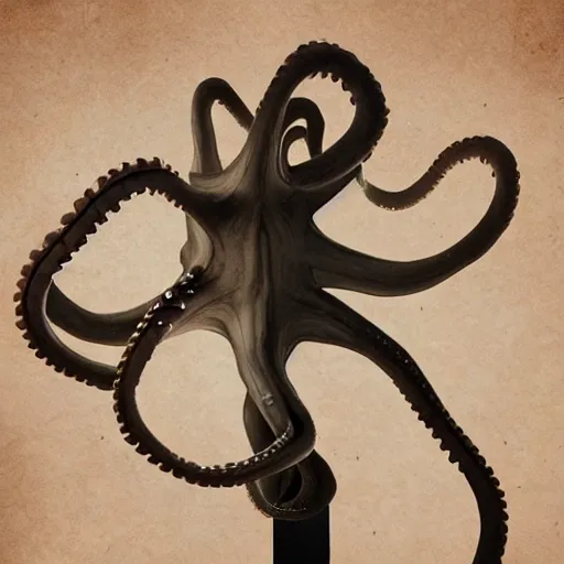 Prompt: cardboard cutout of eerie eldritch tentacles, cut out of cardboard, realistic, hyperrealistic fantasy photography