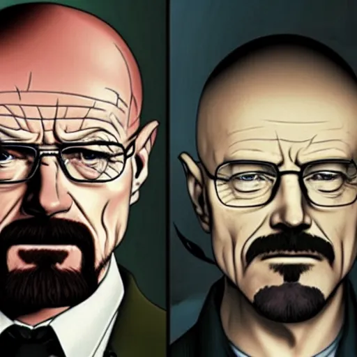 Prompt: Walter White in Jojo