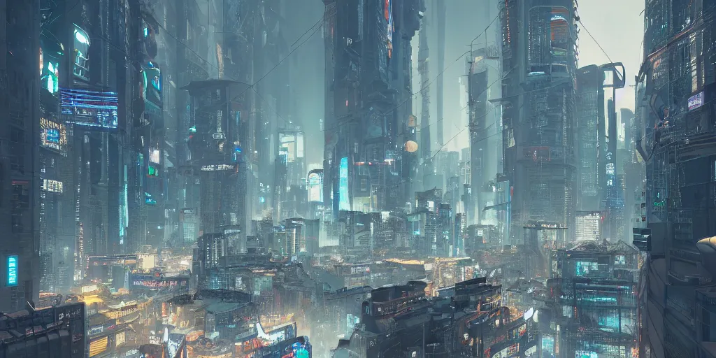 Prompt: cyberpunk city in the snow, trending on Artstation, octane render, unreal engine, raytracing, visually stunning, award-winning, bokeh