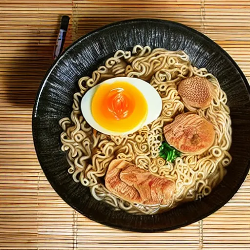 Image similar to Ramen with noodles made of RCA cables!!!!!!!, 35mm film