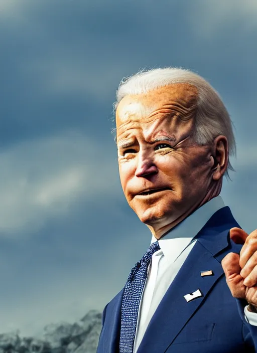 Image similar to a full portrait photo of biden in final fantasy ix style, f / 2 2, 3 5 mm, 2 7 0 0 k, lighting, perfect faces, award winning photography.