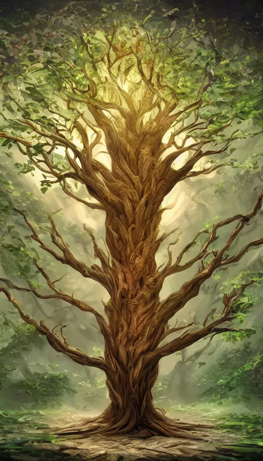 Image similar to tree of life, fantasy, 8k