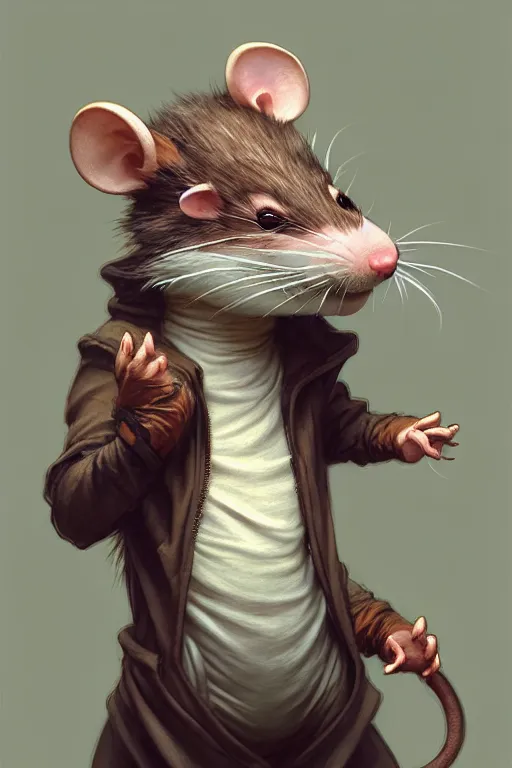 Prompt: ultra realistic illustration, an anthropomorphic rat dressed in pajamas, comfy, highly detailed, digital painting, concept art, smooth, sharp focus, art by artgerm and greg rutkowski and alphonse mucha