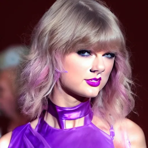 Image similar to purple Taylor Swift made of purple