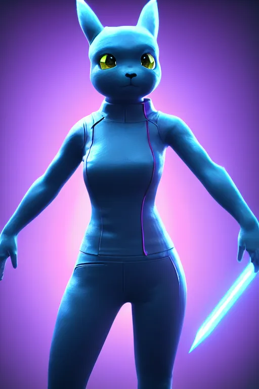 Prompt: high quality 3 d render sci - fi metaverse avatar! hybrid fighting, highly detailed, unreal engine cinematic smooth, in the style of detective pikachu & blade runner, hannah yata charlie immer, dark blue neon light, low angle, uhd 8 k, sharp focus