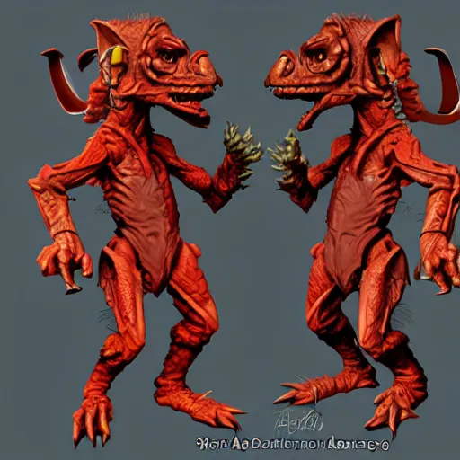 Image similar to Red Kobold Artificer. D&D Character Commission, RPG Artwork