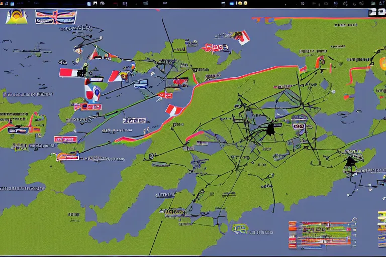 Image similar to cyber finno - korean hyperwar battlefield