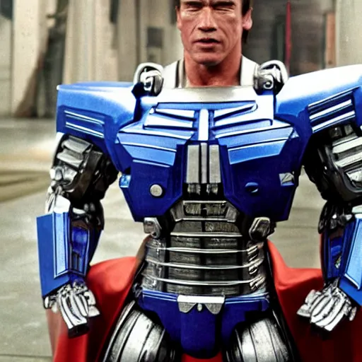 Image similar to Arnold Schwarzenegger as Optimus Prime