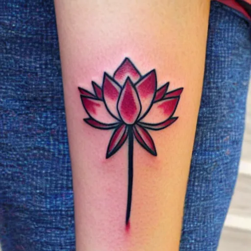 Image similar to small lotus tattoo