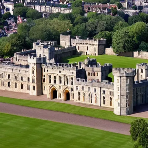 Image similar to windsor castle on fire