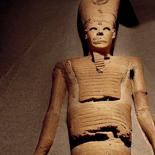 Prompt: Egyptian mummy manufactured by haribo candy, professional culinary photo