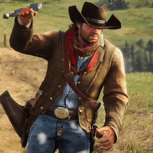 Prompt: Arthur morgan as Arthur from Arthur