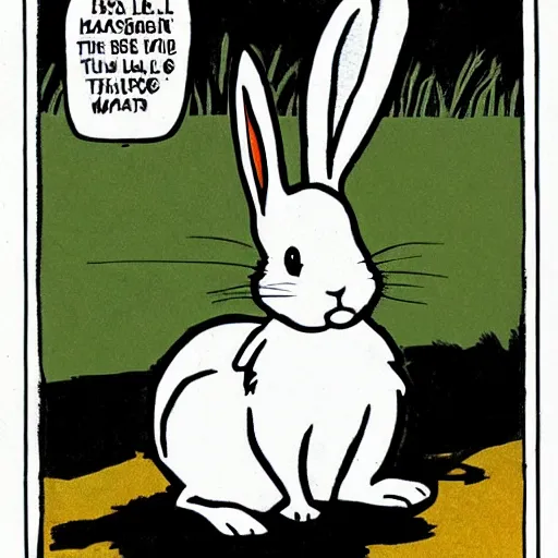 Prompt: cute rabbit by todd mcfarlane