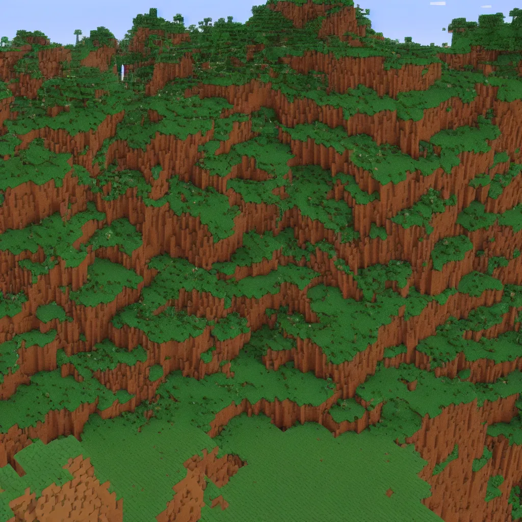 Image similar to ! dream the farlands in minecraft