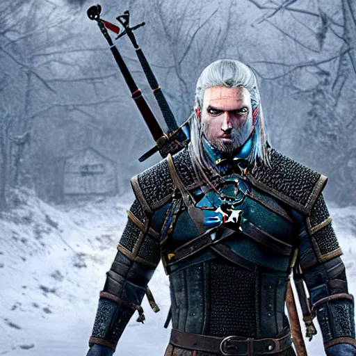 Prompt: witcher in soviet russia