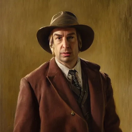 Image similar to saul goodman of better call saul, face detail by theodore ralli and nasreddine dinet and anders zorn and nikolay makovsky and edwin longsden long, bronze age, sword and sorcery, oil on canvas, masterful intricate artwork, excellent lighting, high detail 8 k