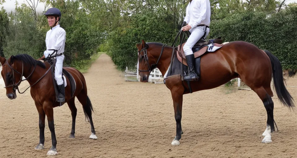 Prompt: jockey riding a horse