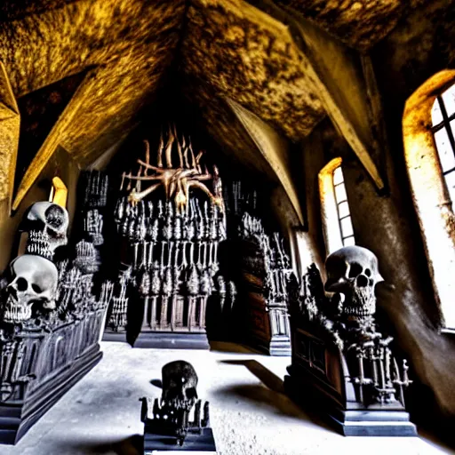 Prompt: Sedlec Ossuary