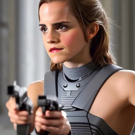 Image similar to Emma Watson Cylon from Battlestar Galactica