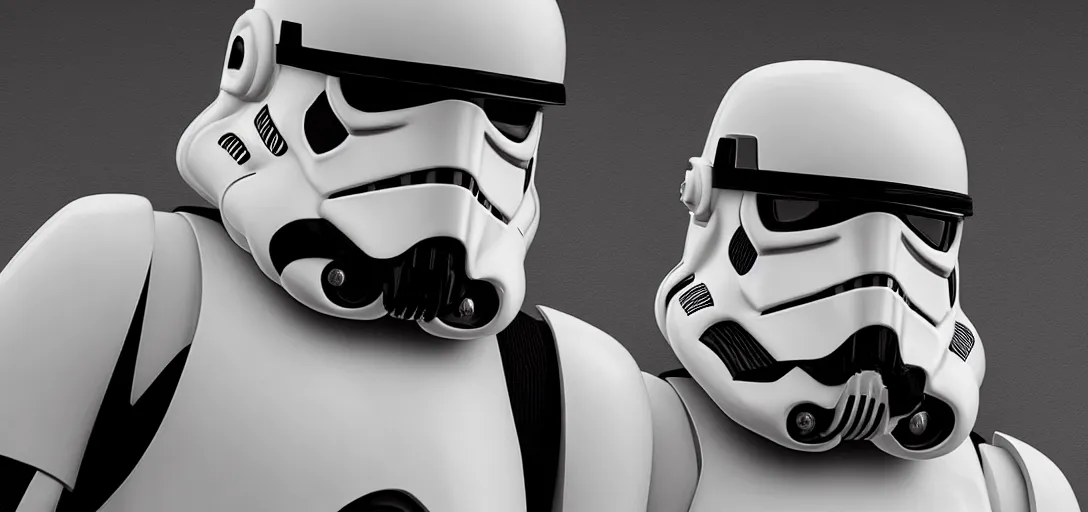 Image similar to stormtrooper concept art, black background, 8 k photorealistic, hd, high details, trending on artstation