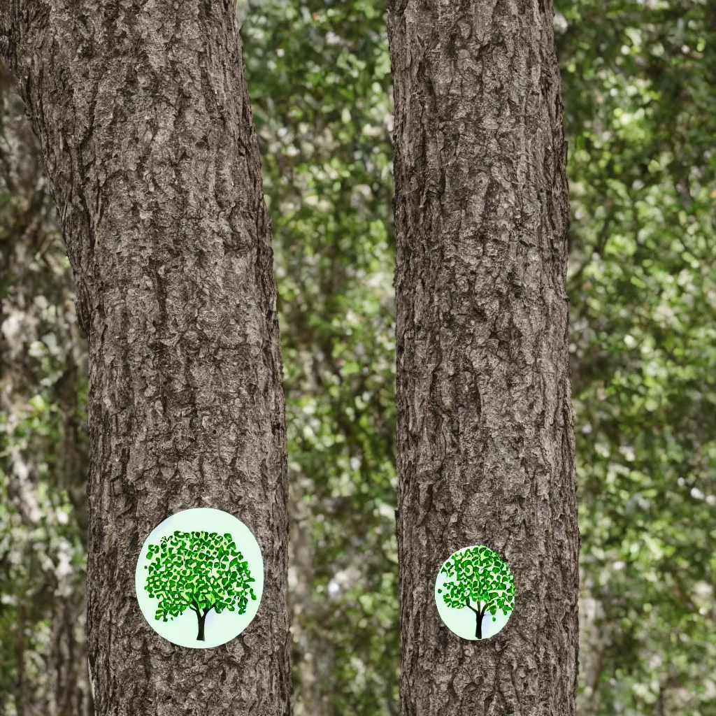 Prompt: a sticker depicting a tree