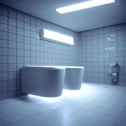 Prompt: : futuristic abstract toilet, cinematic lighting, hyper - realistic, detailed, marcel duchamp, render by c 4 d octane, unreal engine, 8 k 3 d render