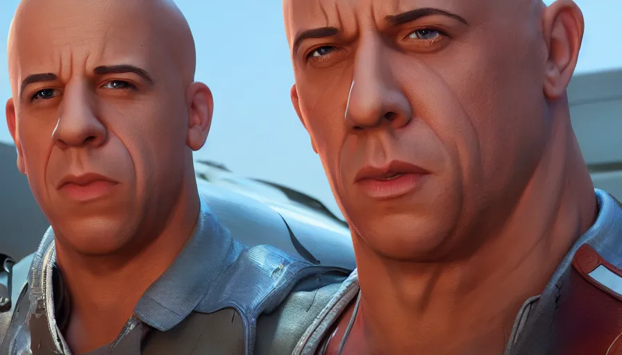 Prompt: Vin Diesel is Woody from Toy Story, hyperdetailed, artstation, cgsociety, 8k