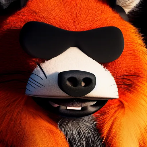 Image similar to furry neckbeard from reddit foxy, 4 k, cinematic photography