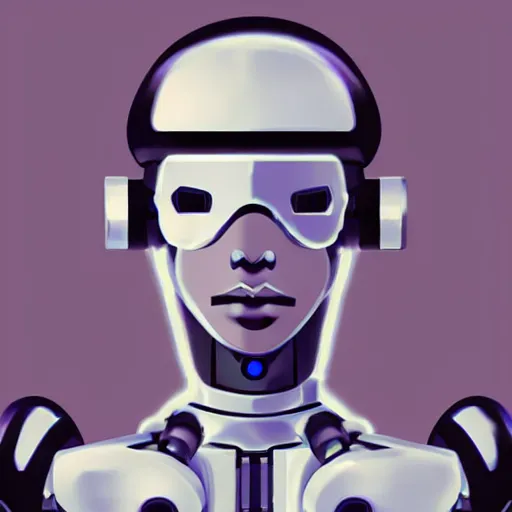 Image similar to Cyberpunk Robot Mugshot with cyberpunk aesthetic