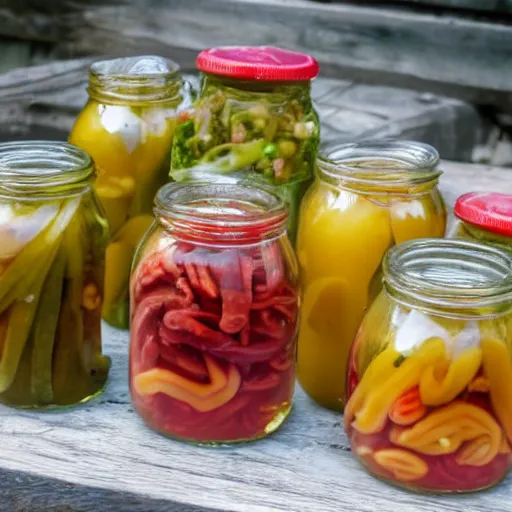 Image similar to pickled rats in a jar