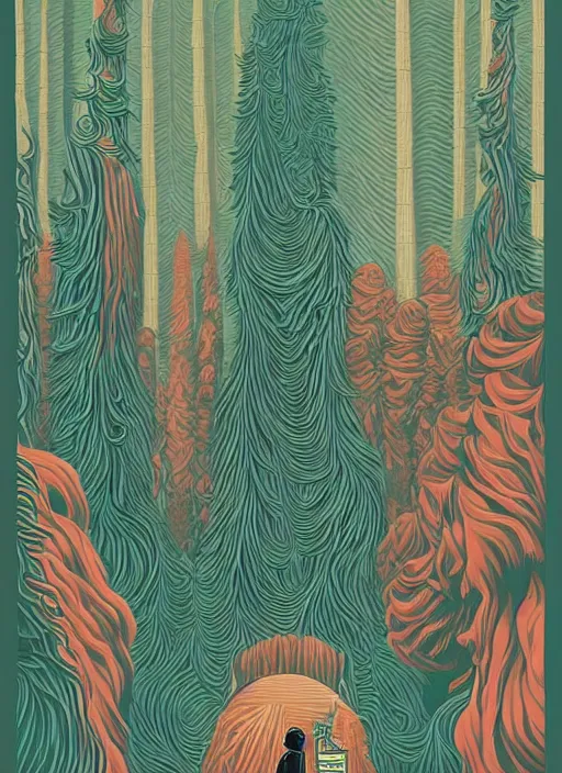 Image similar to Twin Peaks poster artwork by Casey Weldon