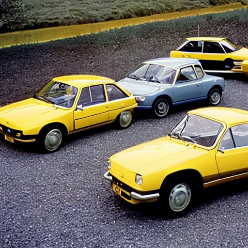 Prompt: all Renault cars from 1960 to 1990