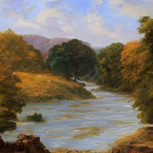 Image similar to a beautiful landscape, river