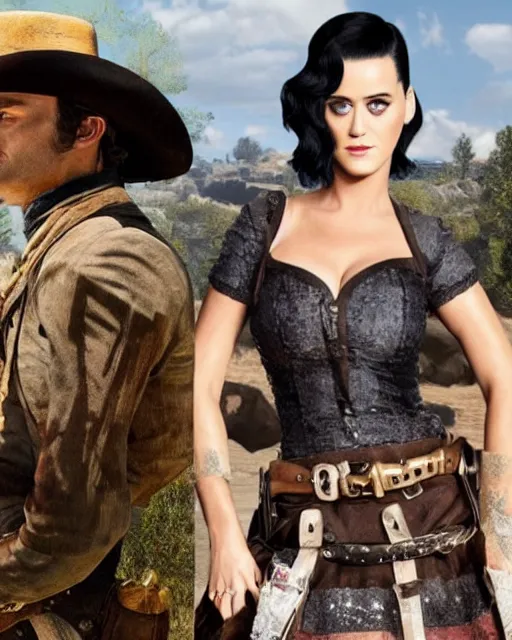 Image similar to katy perry in rdr 2