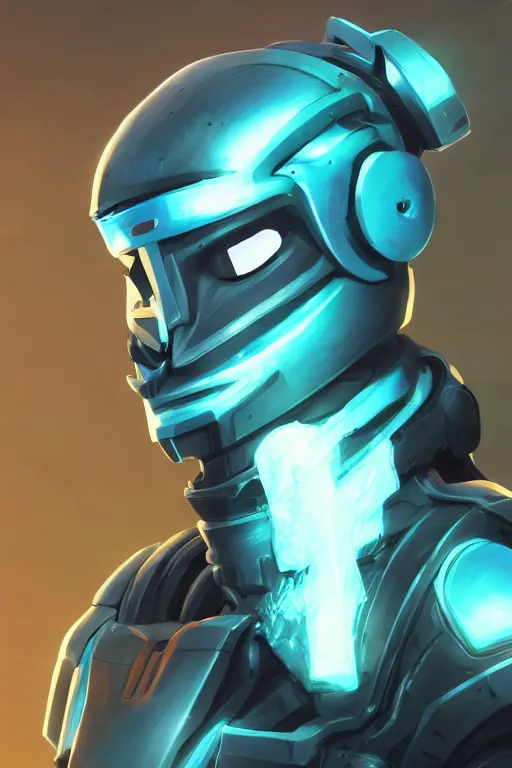 Image similar to epic mask helmet robot ninja portrait stylized as fornite style game design fanart by concept artist gervasio canda, behance hd by jesper ejsing, by rhads, makoto shinkai and lois van baarle, ilya kuvshinov, rossdraws global illumination radiating a glowing aura global illumination ray tracing hdr render in unreal engine 5