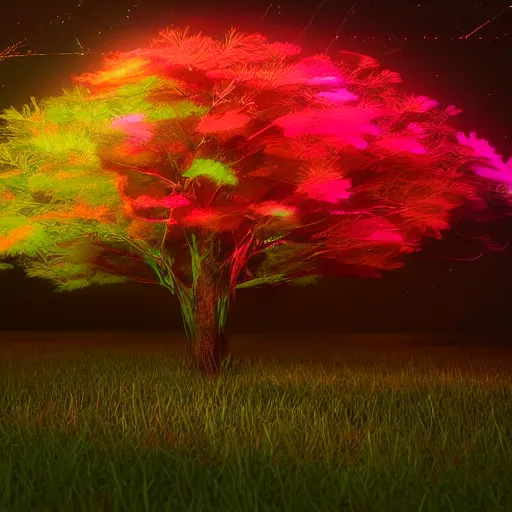 Prompt: colorful ethereal occult tree of life, octane render, unreal engine, raytracing, trending on Artstation, digital art