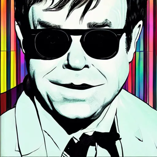 Prompt: “Elton John in GTA V, cover art by Stephen Bliss, Boxart, loadscreen”