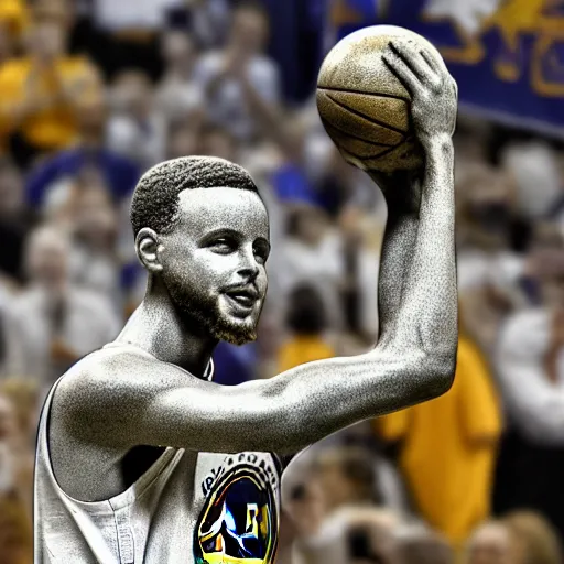 Image similar to a statue of Stephen Curry