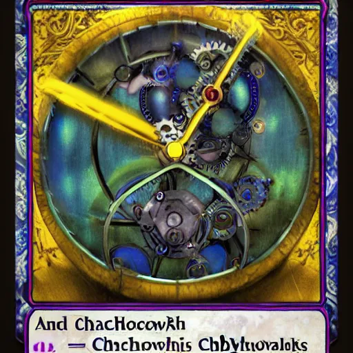 Image similar to clockwork chrysalis