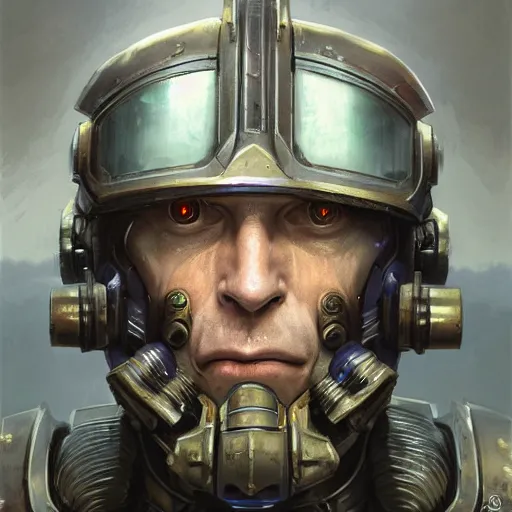 Image similar to wearing warhammer 4 0 0 0 0 emperor armor realistic anthropomorphic bill gates scifi cyberpunk, visible face and full body portrait art by donato giancola and greg rutkowski, vintage retro scifi, realistic face, digital art, trending on artstation, symmetry