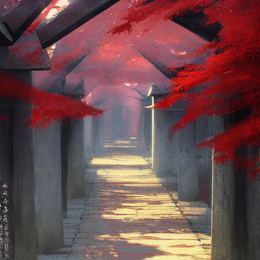 Prompt: Japanese Torii by Grzegorz Rutkowski