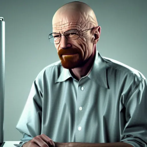 Image similar to walter white smiling